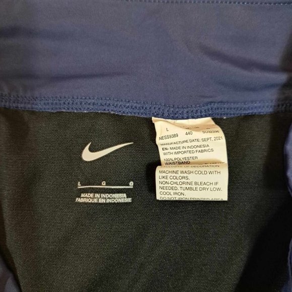 Nike Womens Navy Blue Dri-Fit Pull On Tennis Mini Short Sz L Stretch - Picture 6 of 12